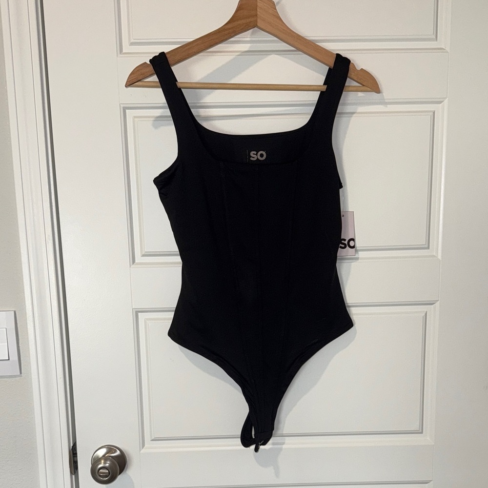 NWT SO black bodysuit size small (read description)